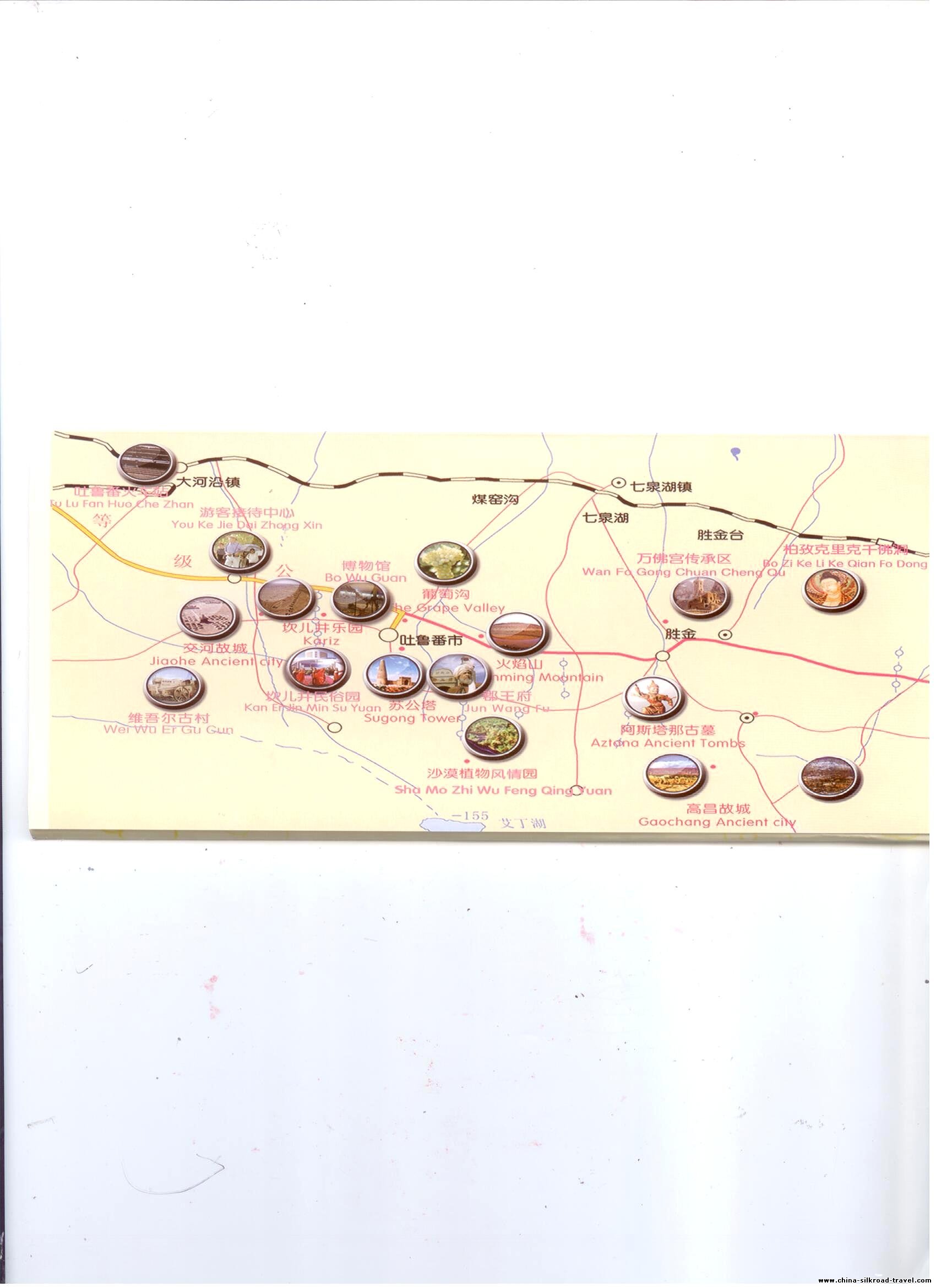 Turpan Tourist Map