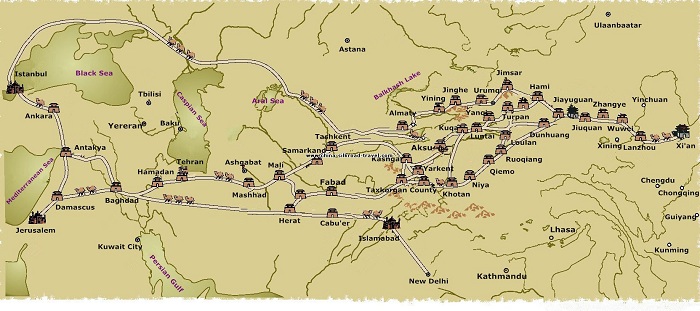 Silk Road Map