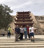 our group in Dunhuang Mogao Grottoes
